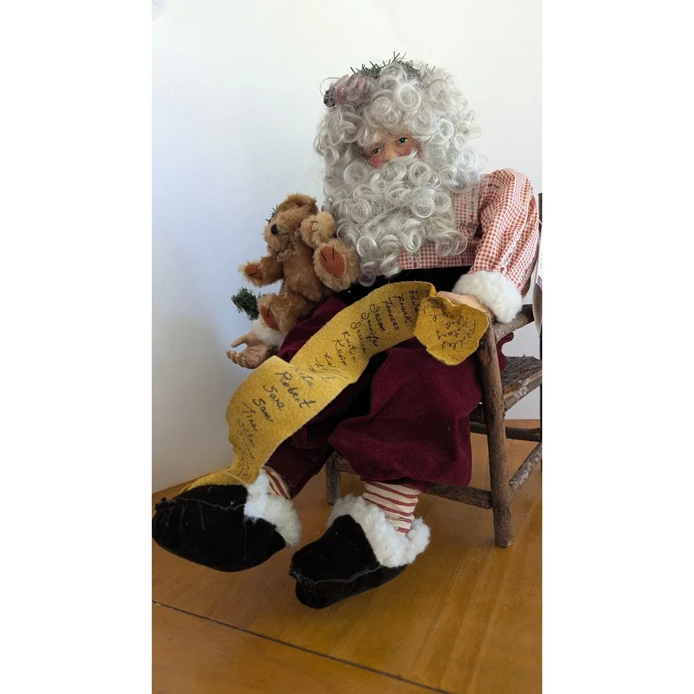 Vintage Figments of Folklore Collection Santa Claus Twig Chair
